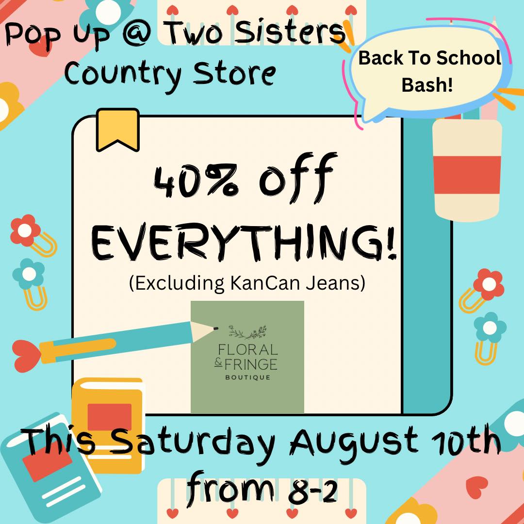 Back to School Pop Up!