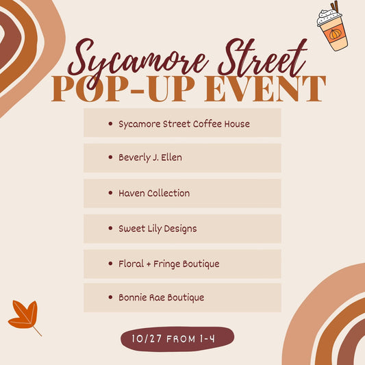 Pop Up at Sycamore Street Coffee House!